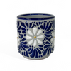 TAZA RECTA ESTANDAR FONDO TRADICIONAL MIK AZUL COBALTO MARGARITAS