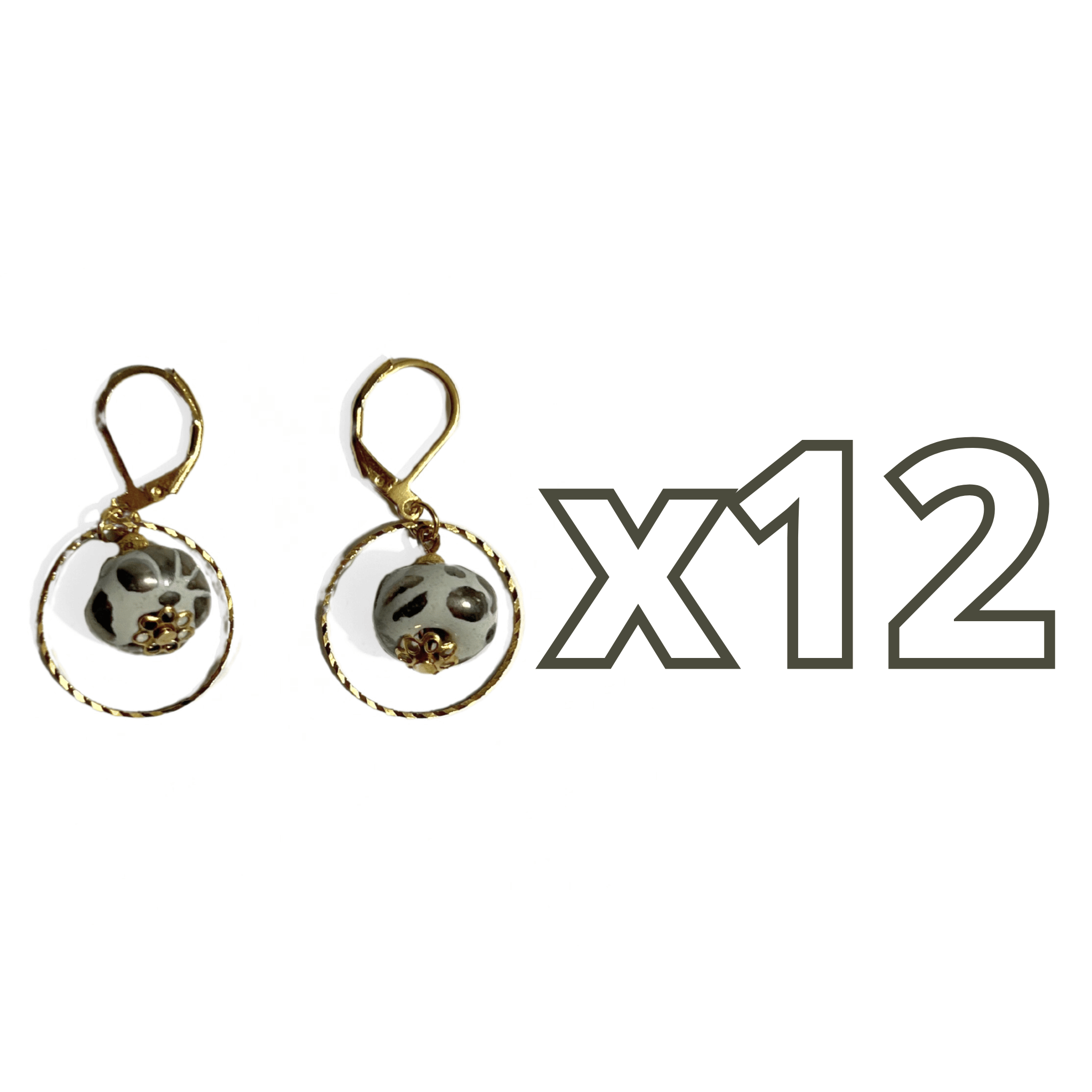 ARETES ARO DONA FONDO TRADICIONAL DESTELLOS DE PLATA