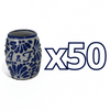 TEQUILERO BARRIL 8 CARACTERES FONDO TRADICIONAL MIK AZUL COBALTO INICIALES