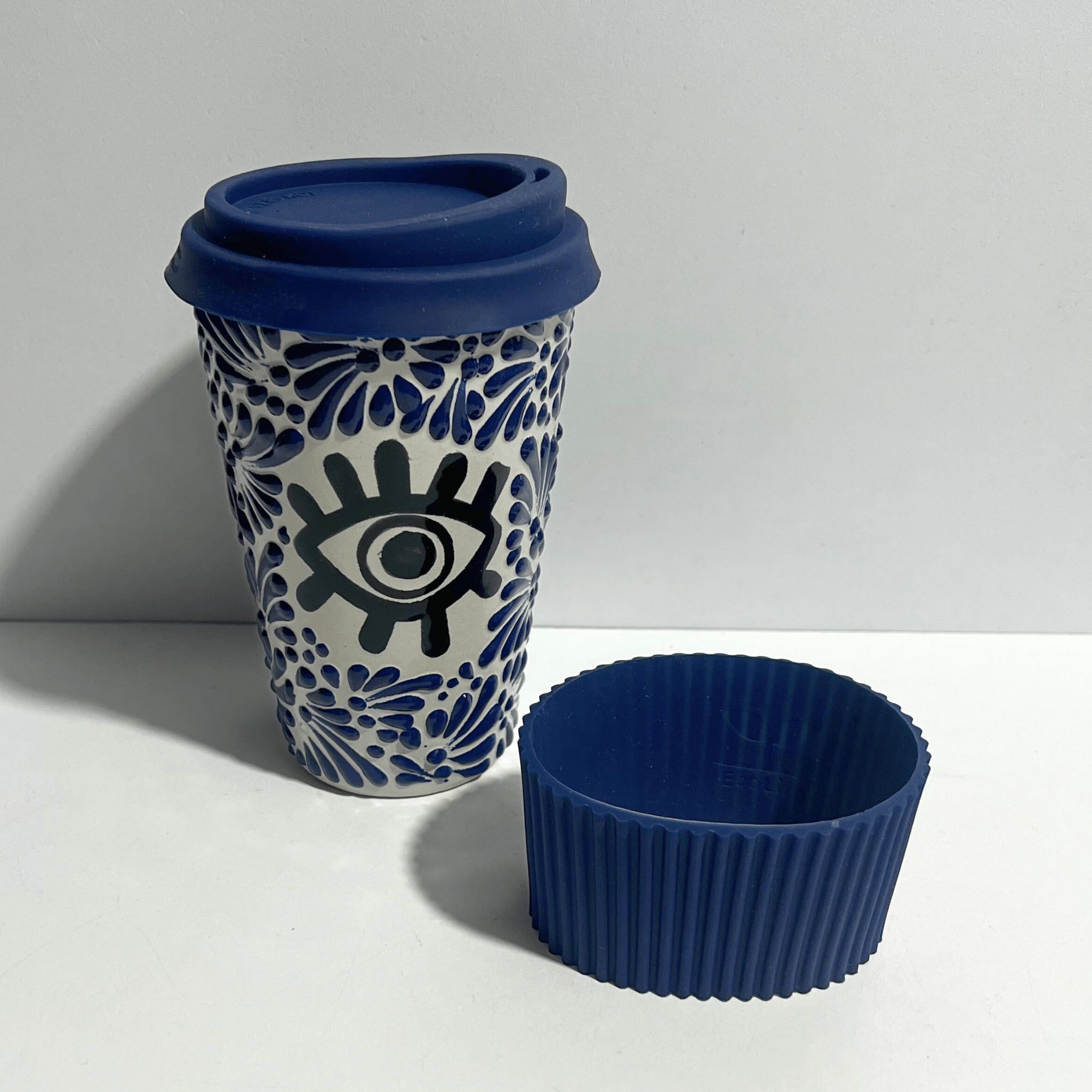 TERMO 15 CM SIN ASA FONDO TRADICIONAL MIK AZUL COBALTO OJO