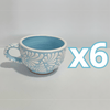 TAZA 300 ML FONDO BABY BLUE MIK BLANCO