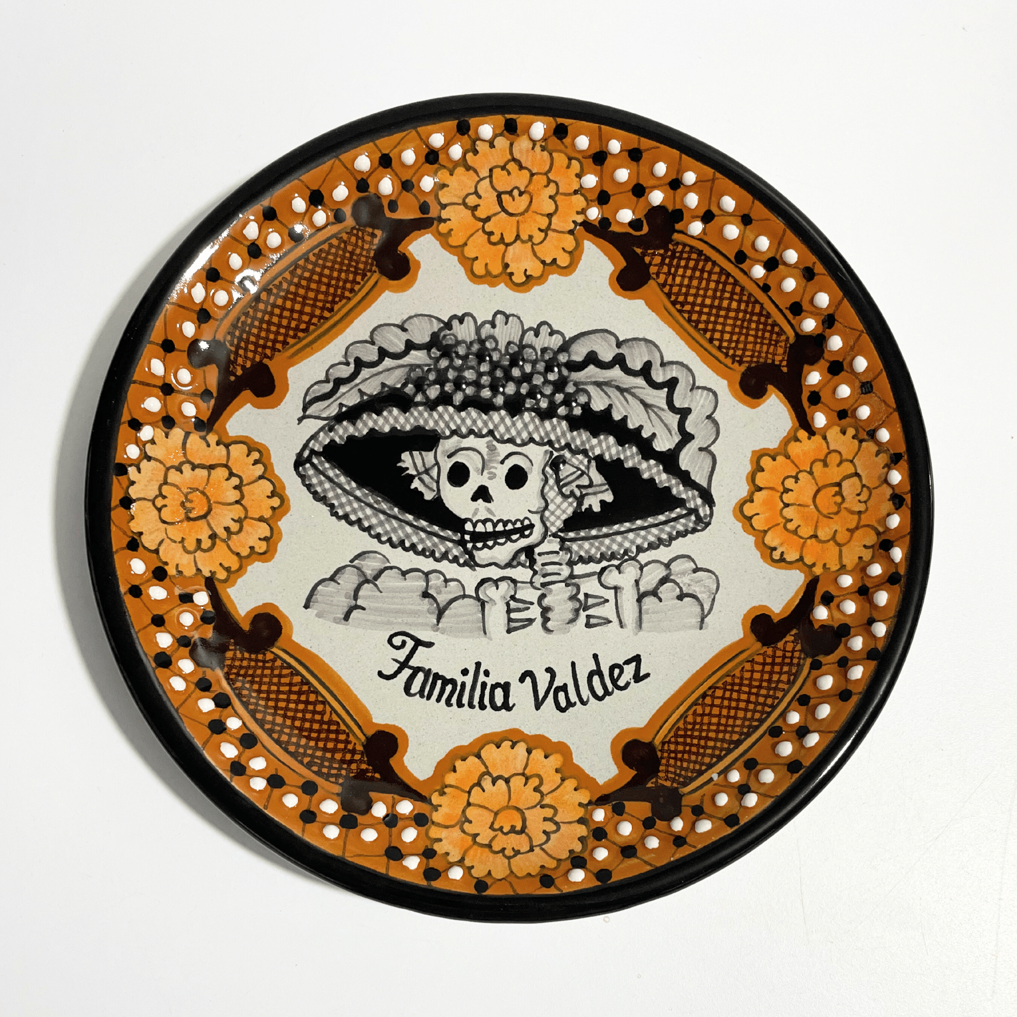 PLATO PLANO PERSONALIZADO CATRINA CEMPASUCHIL