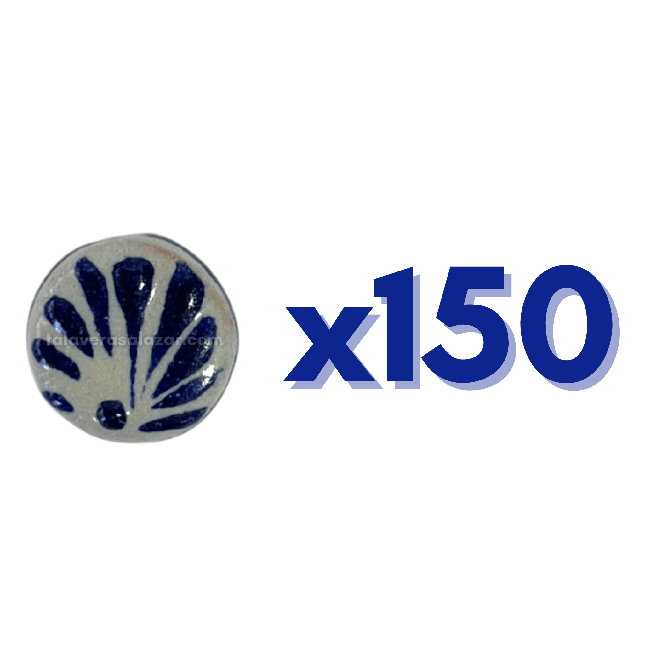 CIRCULO 1.7 FONDO TRADICIONAL DECORADO AZUL COBALTO