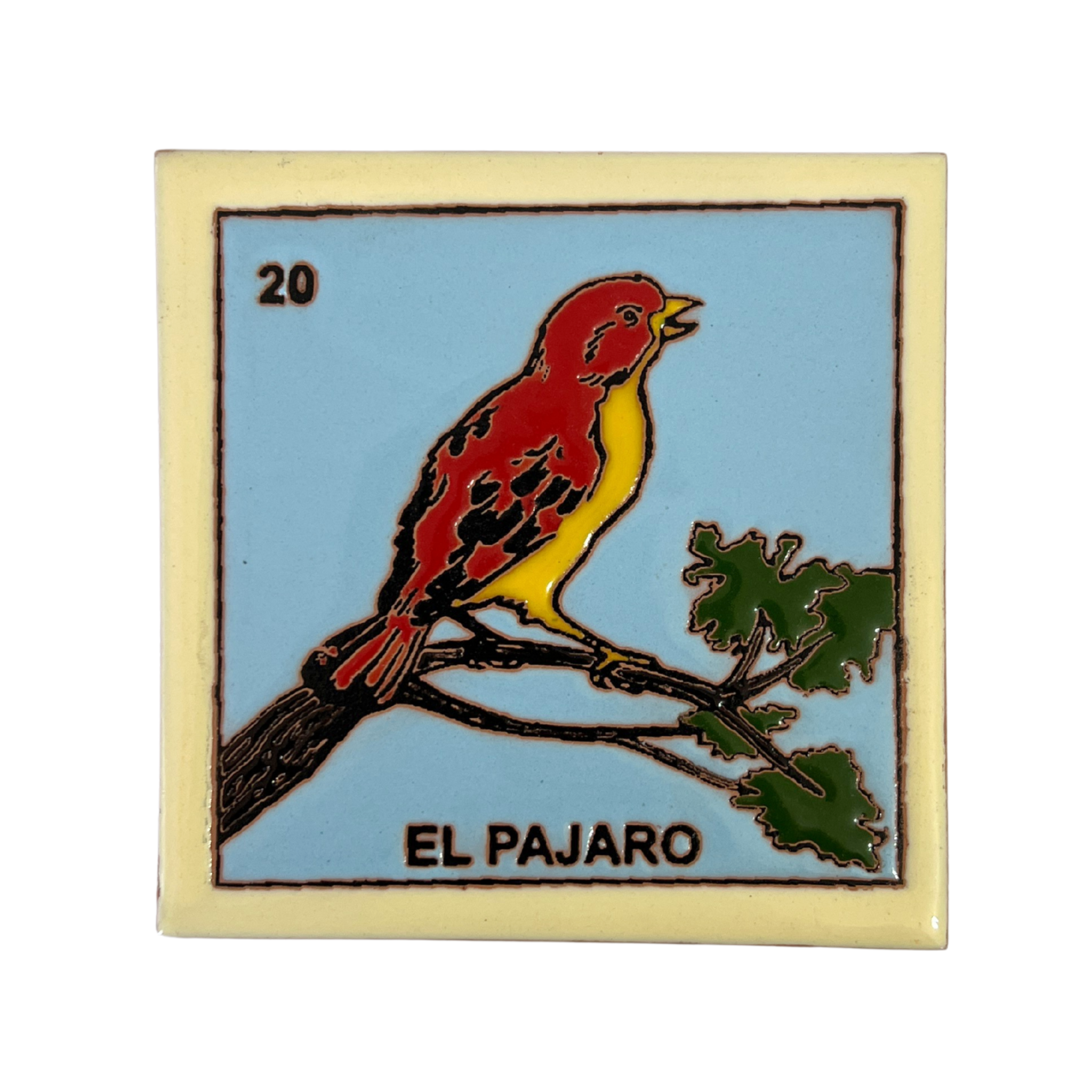 MOSAICO 10 CM LOTERIA EL PAJARO