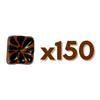 CUADRO PLANO 1.5 CM FONDO CAFE DECORADO CAFE CHOCOLATE