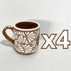 TAZA RECTA ESTANDAR FONDO CAFE MIK BLANCO SAGRADO CORAZON CAFE