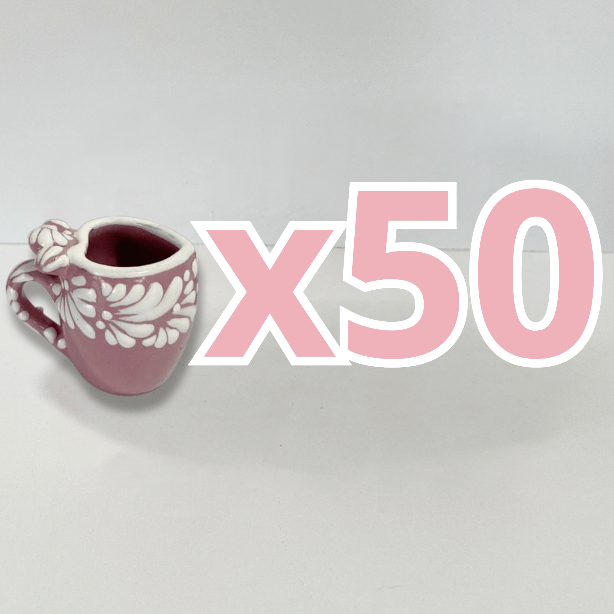TEQUILERO BARRIL EN FORMA DE CORAZON CON ASA NO PERSONALIZADO FONDO ROSA CENEFA MIK BLANCO