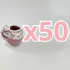 TEQUILERO BARRIL EN FORMA DE CORAZON CON ASA NO PERSONALIZADO FONDO ROSA CENEFA MIK BLANCO