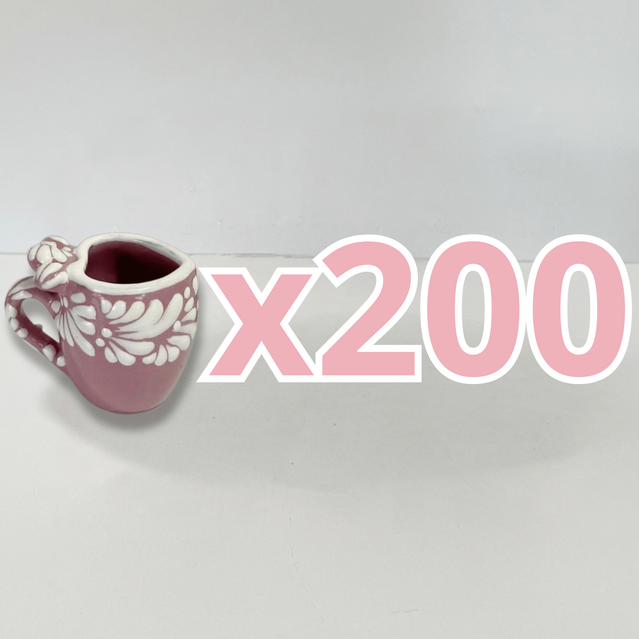 TEQUILERO BARRIL EN FORMA DE CORAZON CON ASA NO PERSONALIZADO FONDO ROSA CENEFA MIK BLANCO