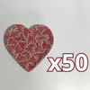 PLATO DE CORAZON 16 CM FONDO TRADICIONAL MIK ROJO