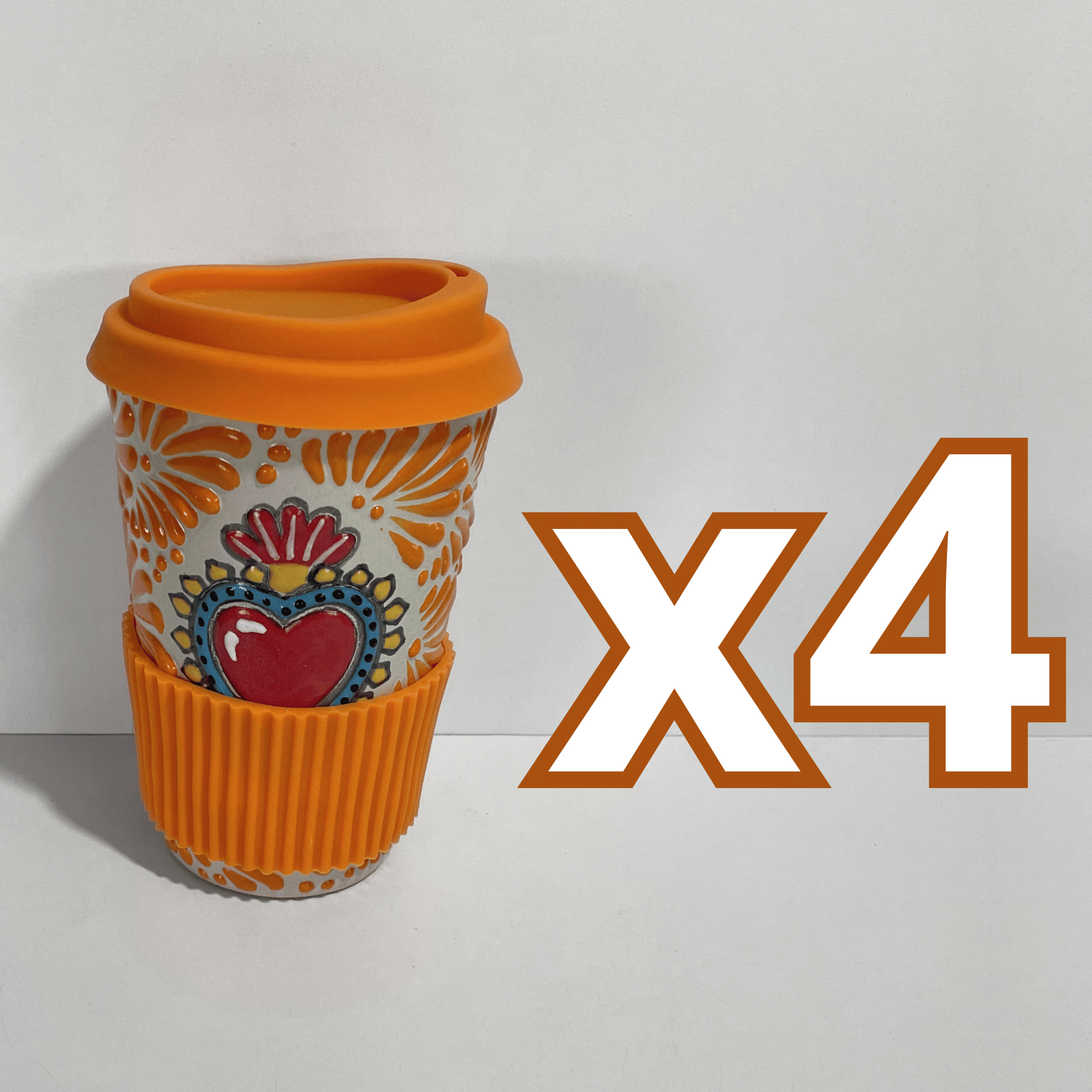 TERMO 15 CM SIN ASA FONDO TRADICIONAL MIK NARANJA SAGRADO CORAZON