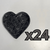 PLATO DE CORAZON 16 CM MIK SUPER BLACK