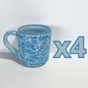 TAZA RECTA ESTANDAR FONDO BABY BLUE MIK AZUL TURQUESA