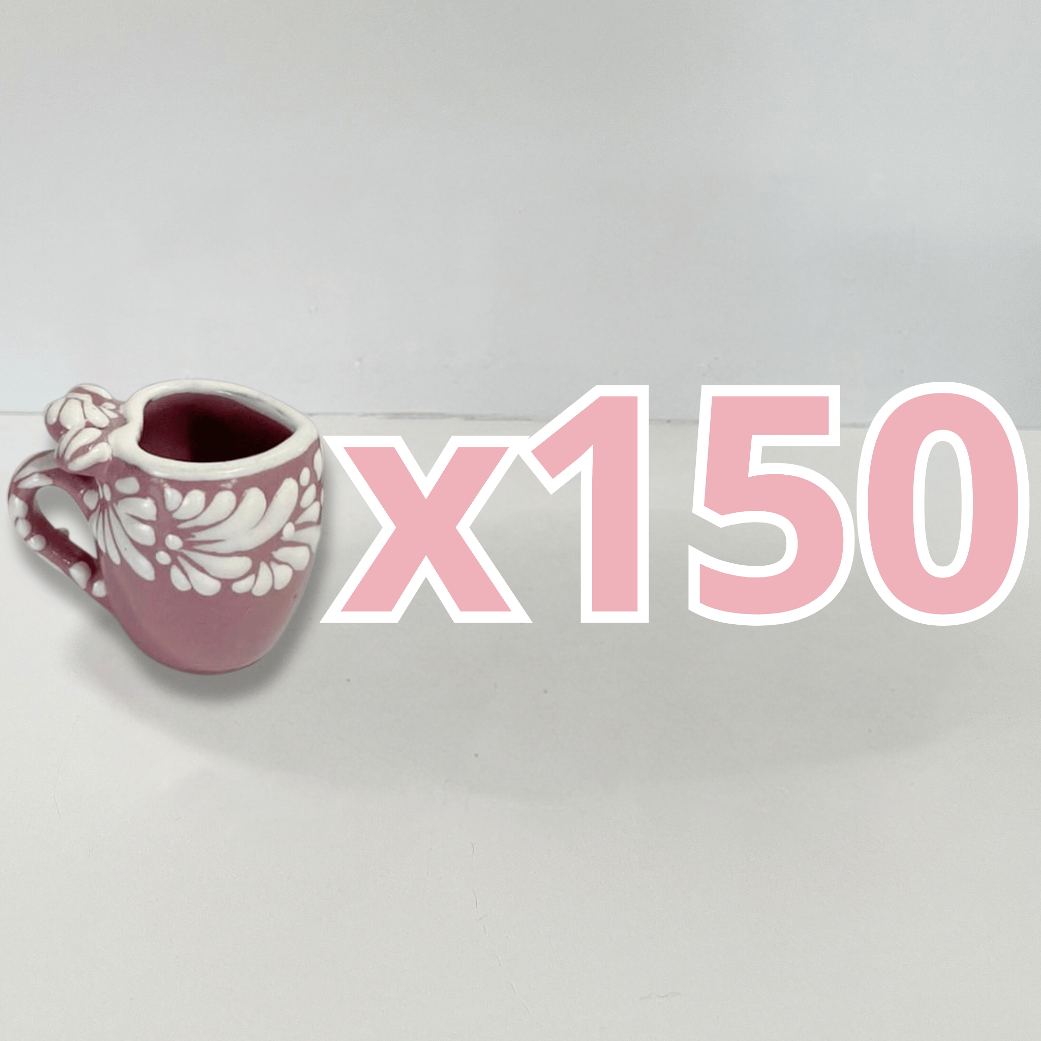 TEQUILERO BARRIL EN FORMA DE CORAZON CON ASA NO PERSONALIZADO FONDO ROSA CENEFA MIK BLANCO