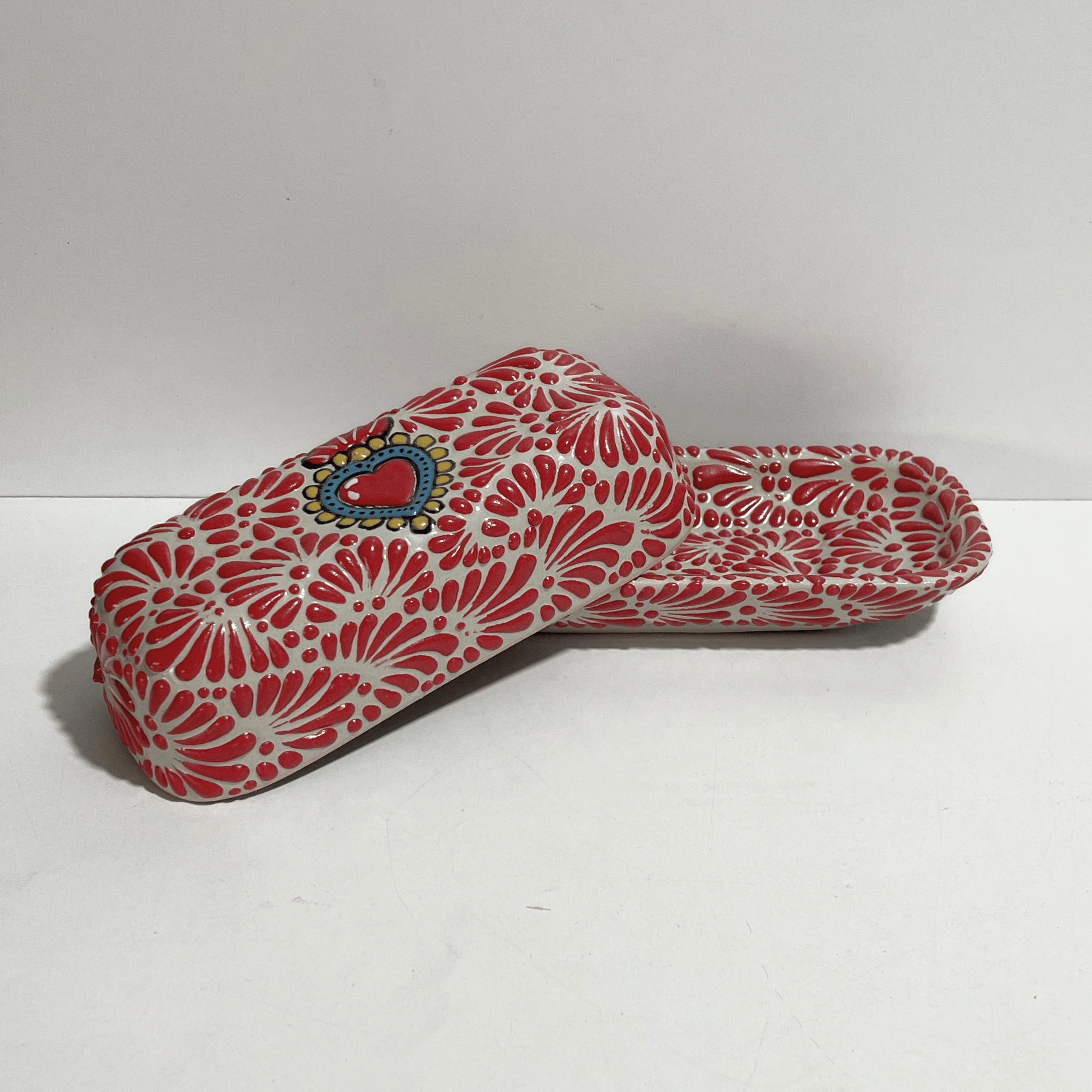 MANTEQUILLERA FONDO TRADICIONAL MIK ROJO SAGRADO CORAZON
