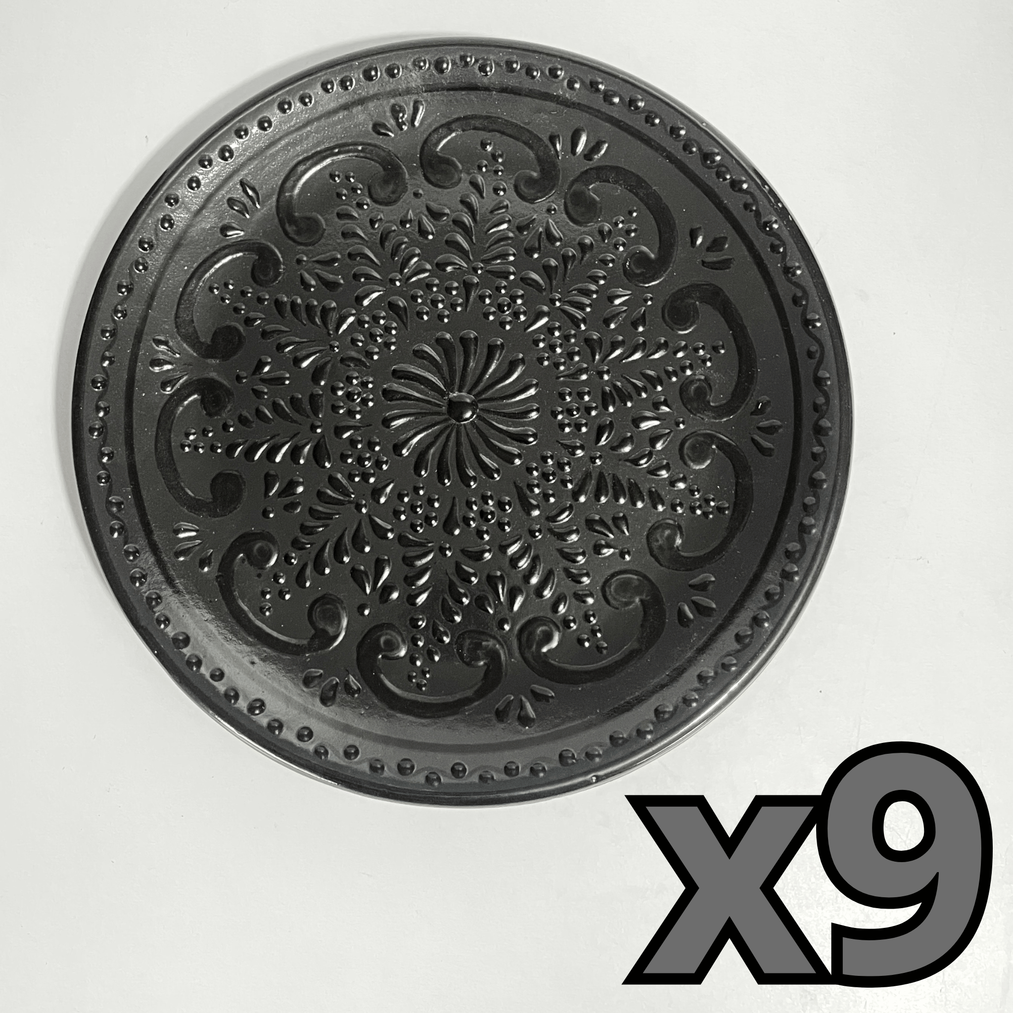 PLATO PLANO CENEFA ONDITAS SUPER BLACK