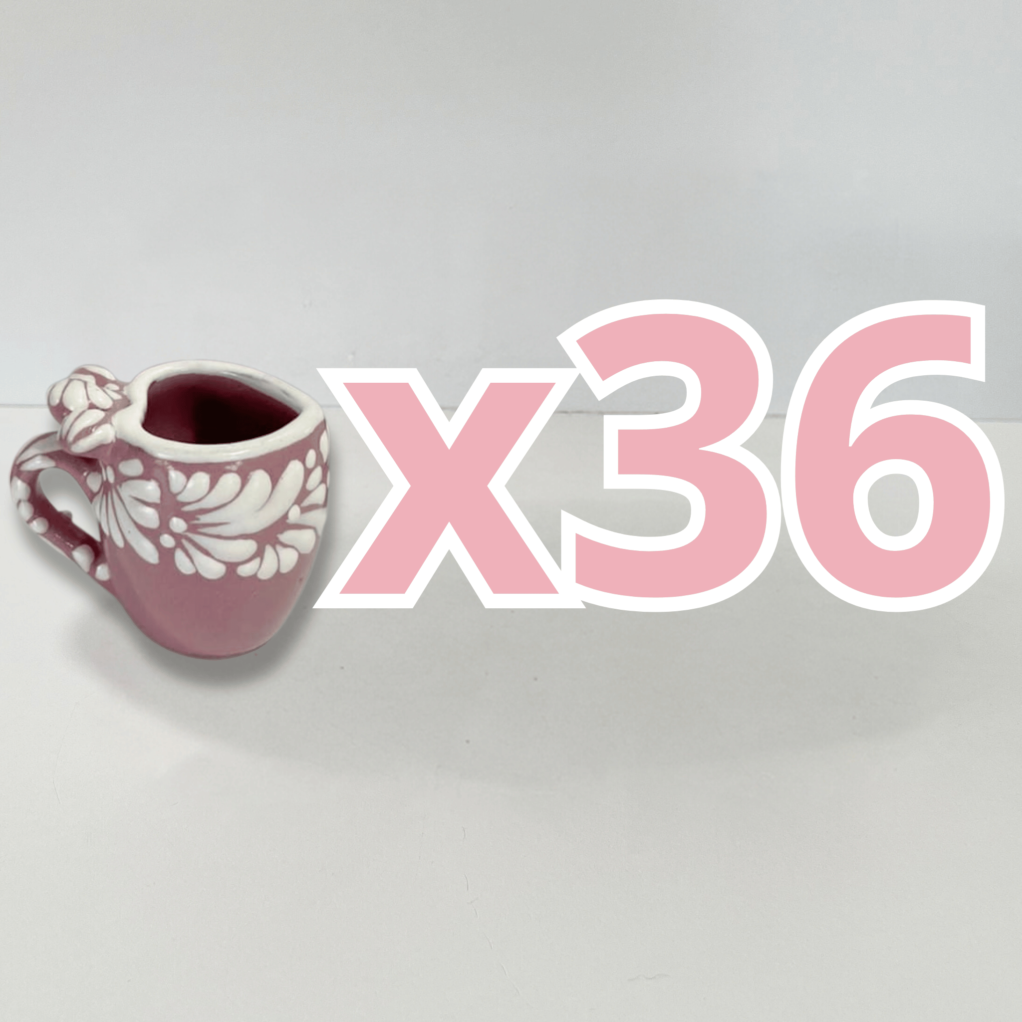 TEQUILERO BARRIL EN FORMA DE CORAZON CON ASA NO PERSONALIZADO FONDO ROSA CENEFA MIK BLANCO