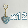 LLAVERO CORAZON 5 CM TRIDIMENSIONAL FONDO TRADICIONAL MIK VERDE TURQUESA