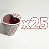 TAZA FORMA DE CORAZON FONDO ROSA MIK BLANCO