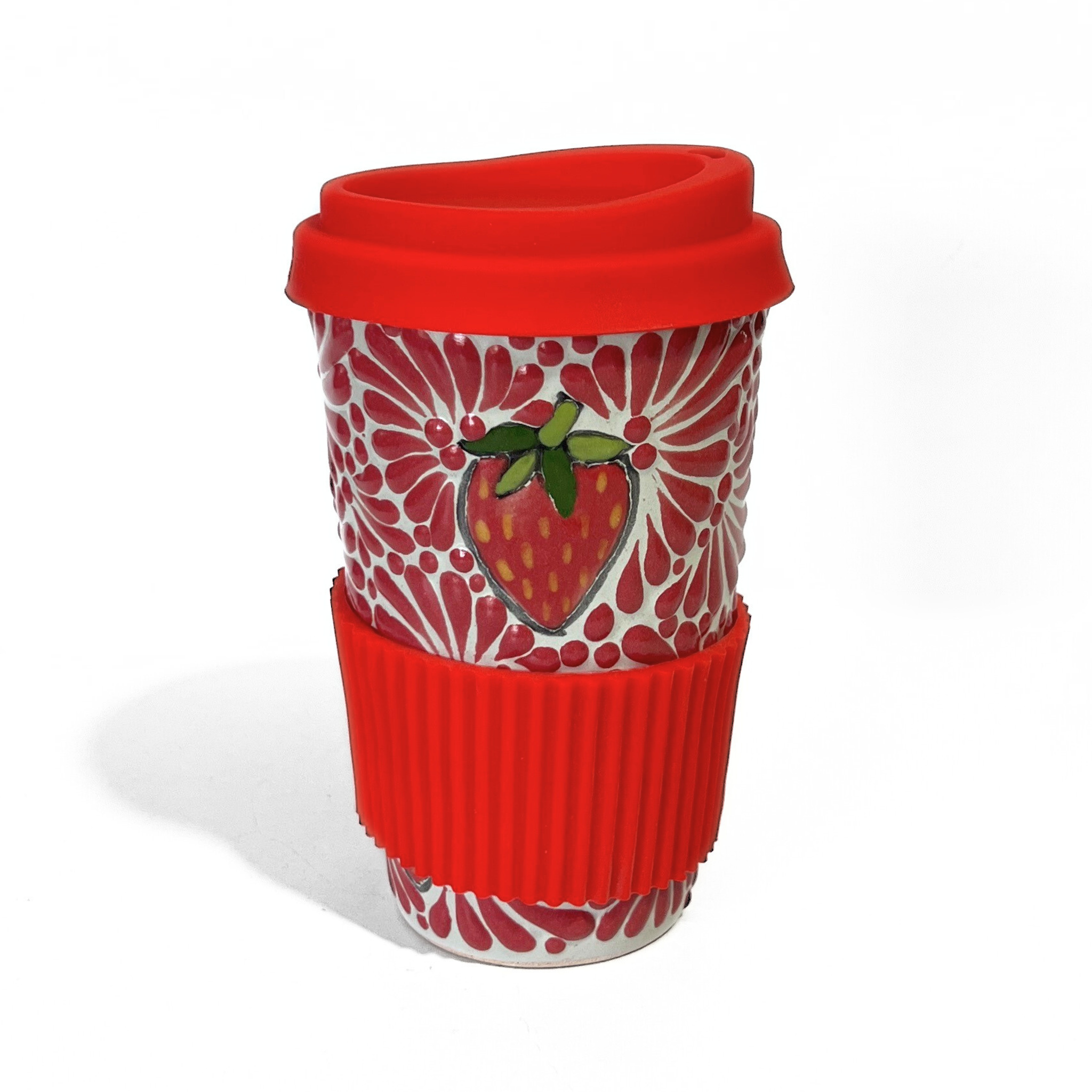 TERMO 15 CM SIN ASA FONDO TRADICIONAL MIK ROJO FRESAS