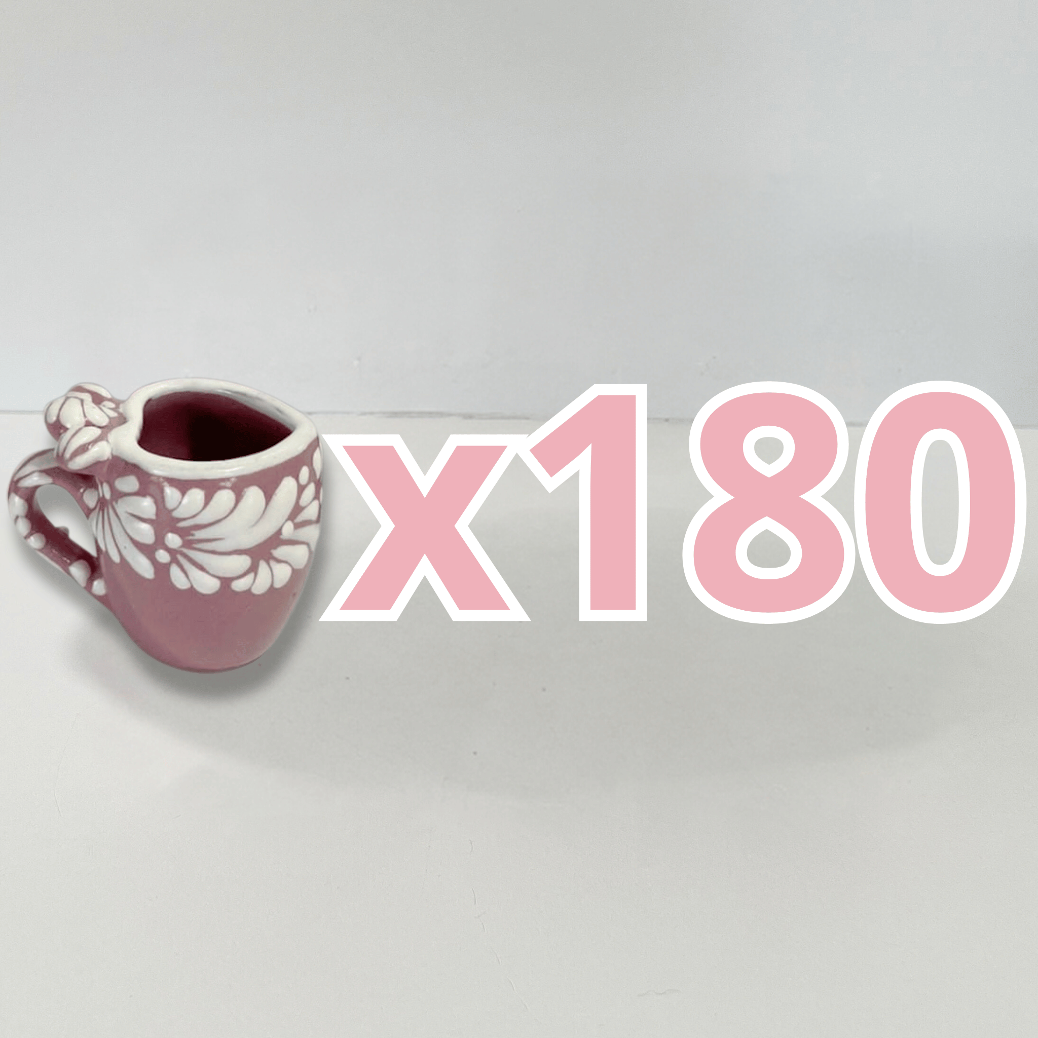 TEQUILERO BARRIL EN FORMA DE CORAZON CON ASA NO PERSONALIZADO FONDO ROSA CENEFA MIK BLANCO