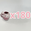 TEQUILERO BARRIL EN FORMA DE CORAZON CON ASA NO PERSONALIZADO FONDO ROSA CENEFA MIK BLANCO