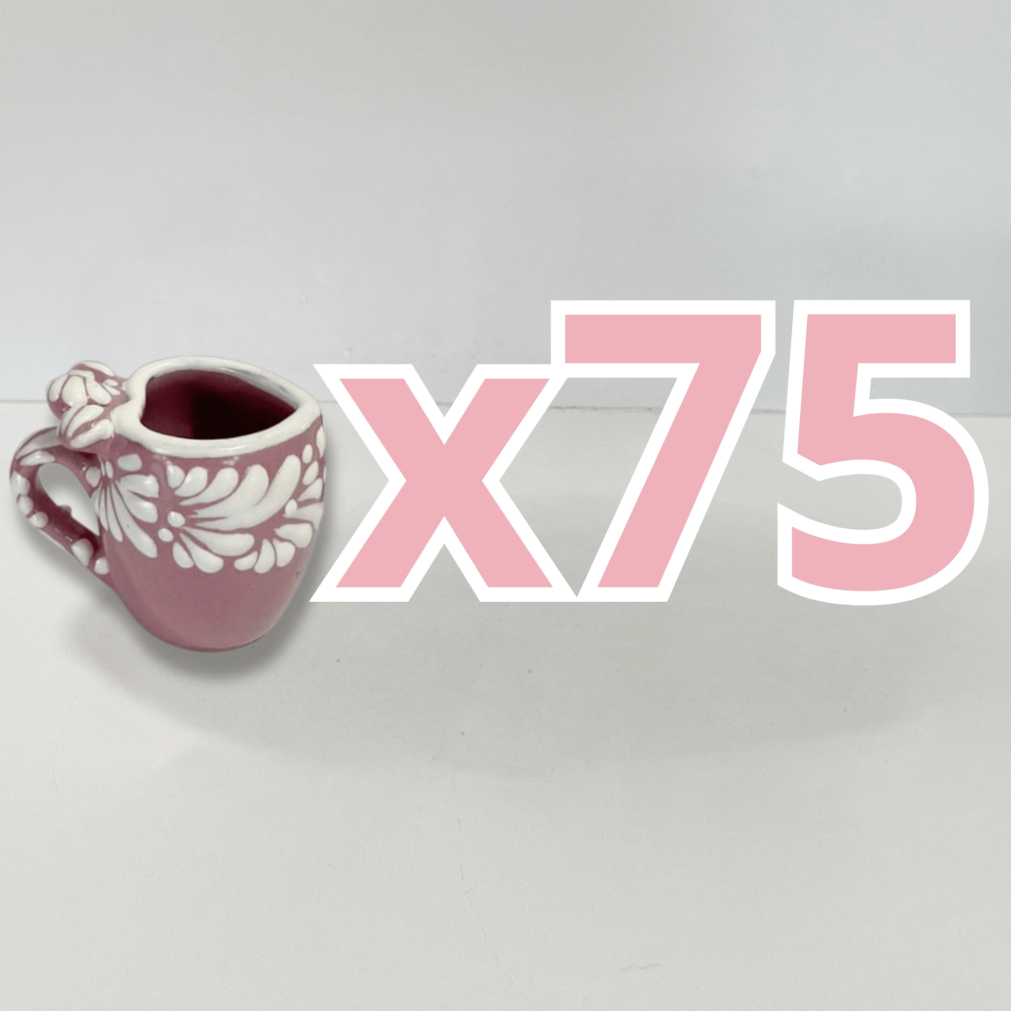 TEQUILERO BARRIL EN FORMA DE CORAZON CON ASA NO PERSONALIZADO FONDO ROSA CENEFA MIK BLANCO
