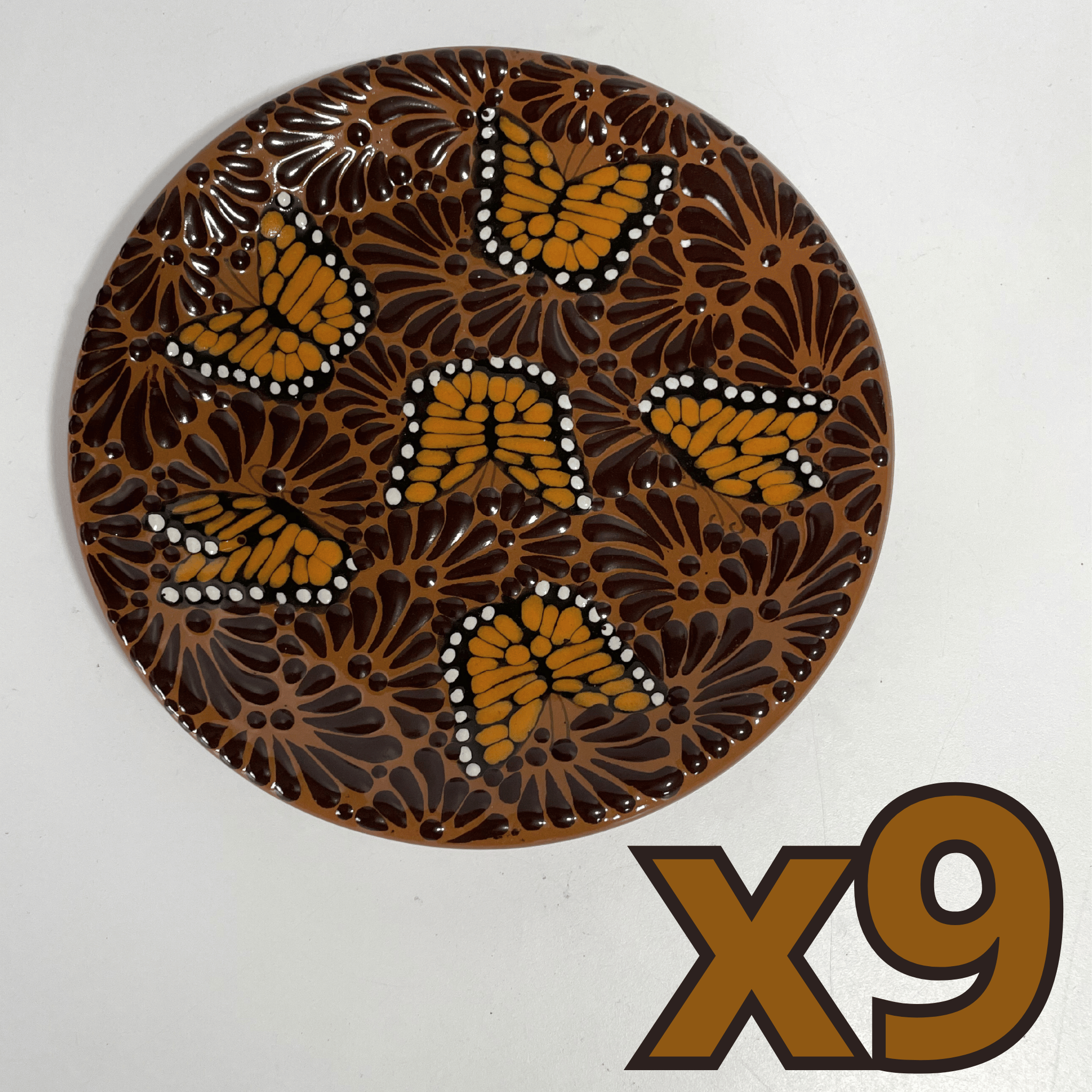 PLATO PLANO FONDO CAFE MIK CAFE CHOCOLATE MARIPOSAS
