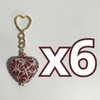 LLAVERO CORAZON 5 CM TRIDIMENSIONAL FONDO TRADICIONAL MIK VINO