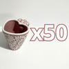 TAZA FORMA DE CORAZON FONDO ROSA MIK BLANCO