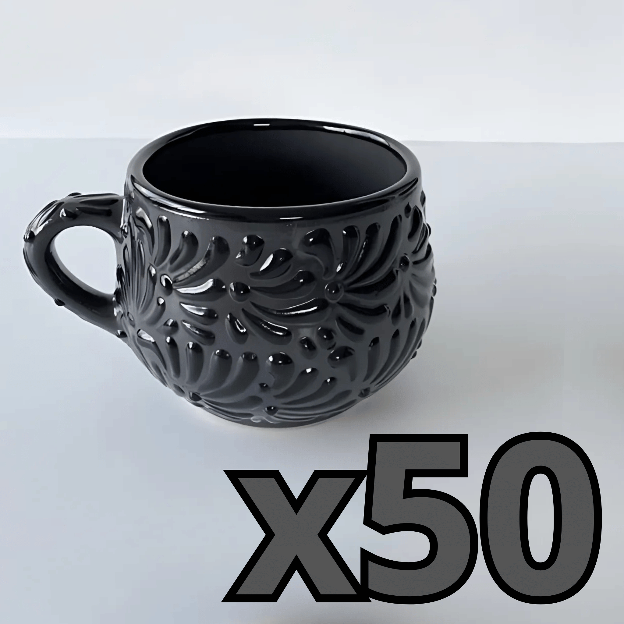TAZA CHOCOLATERA MEDIANA MIK SUPER BLACK