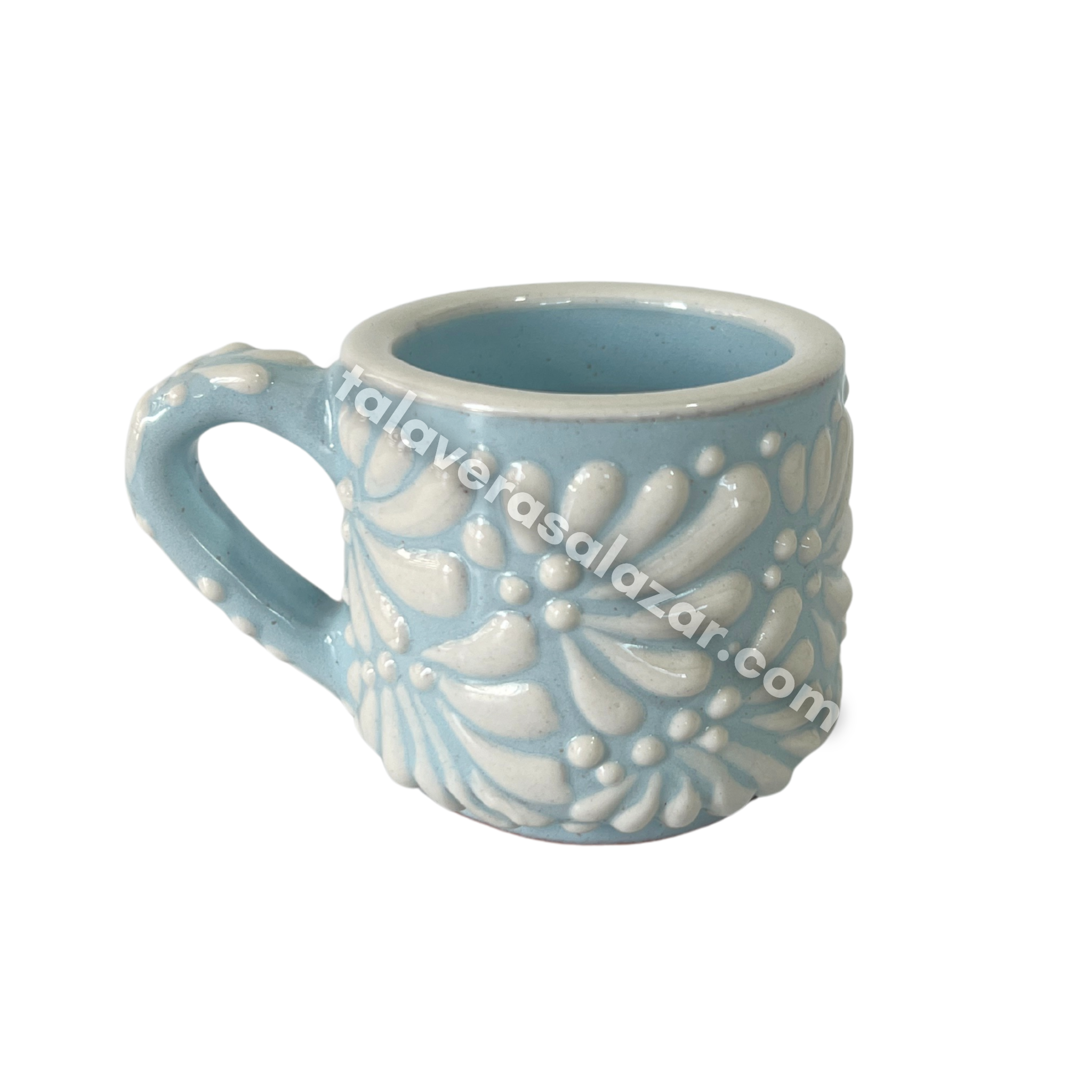 TAZA EXPRESO FONDO BABY BLUE MIK BLANCO