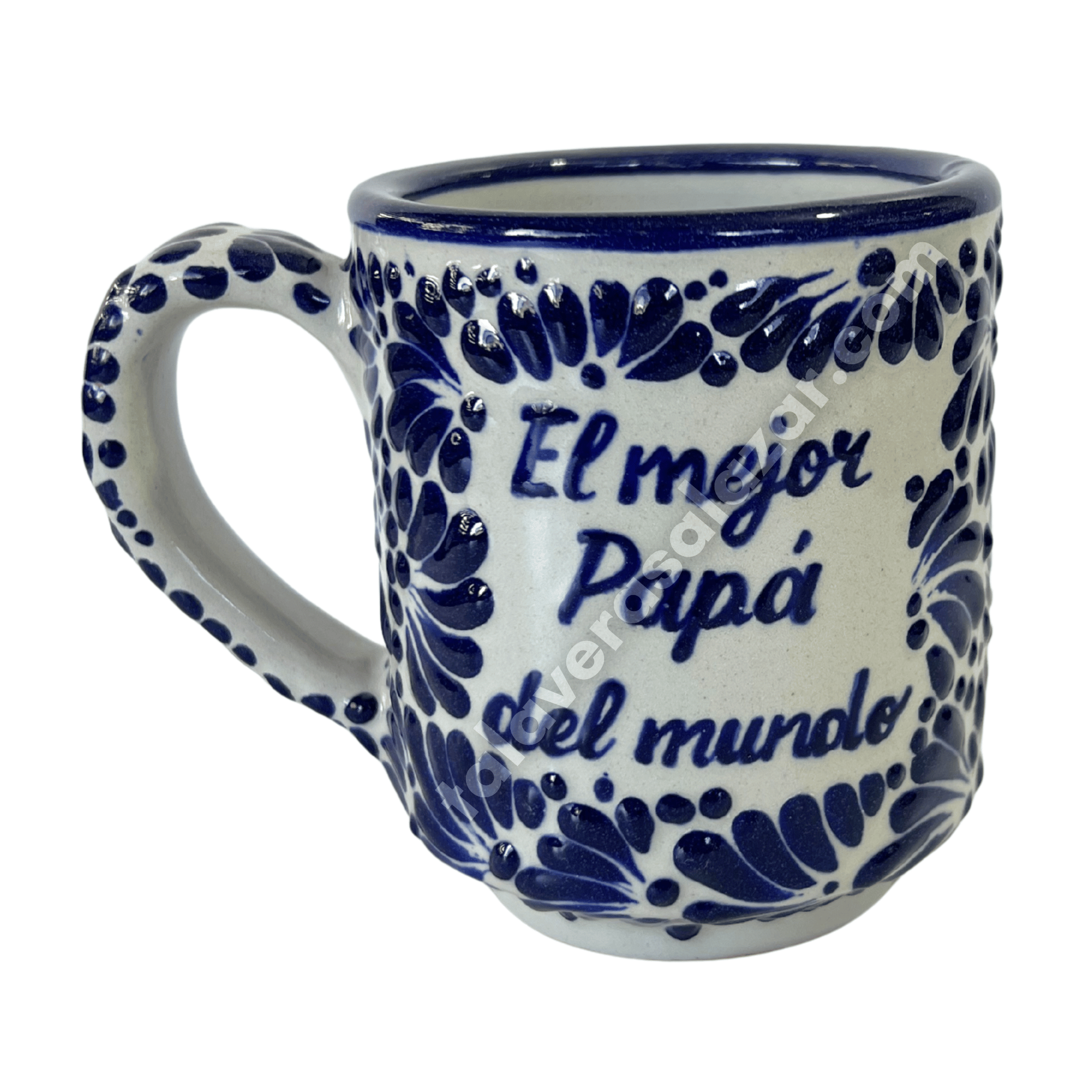 TAZA RECTA MIK AZUL COBALTO EL MEJOR PAPÁ DEL MUNDO