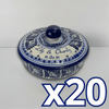 TORTILLERO PERSONALIZADO FONDO TRADICIONAL CENEFA AZUL COBALTO NOMBRES Y FECHA