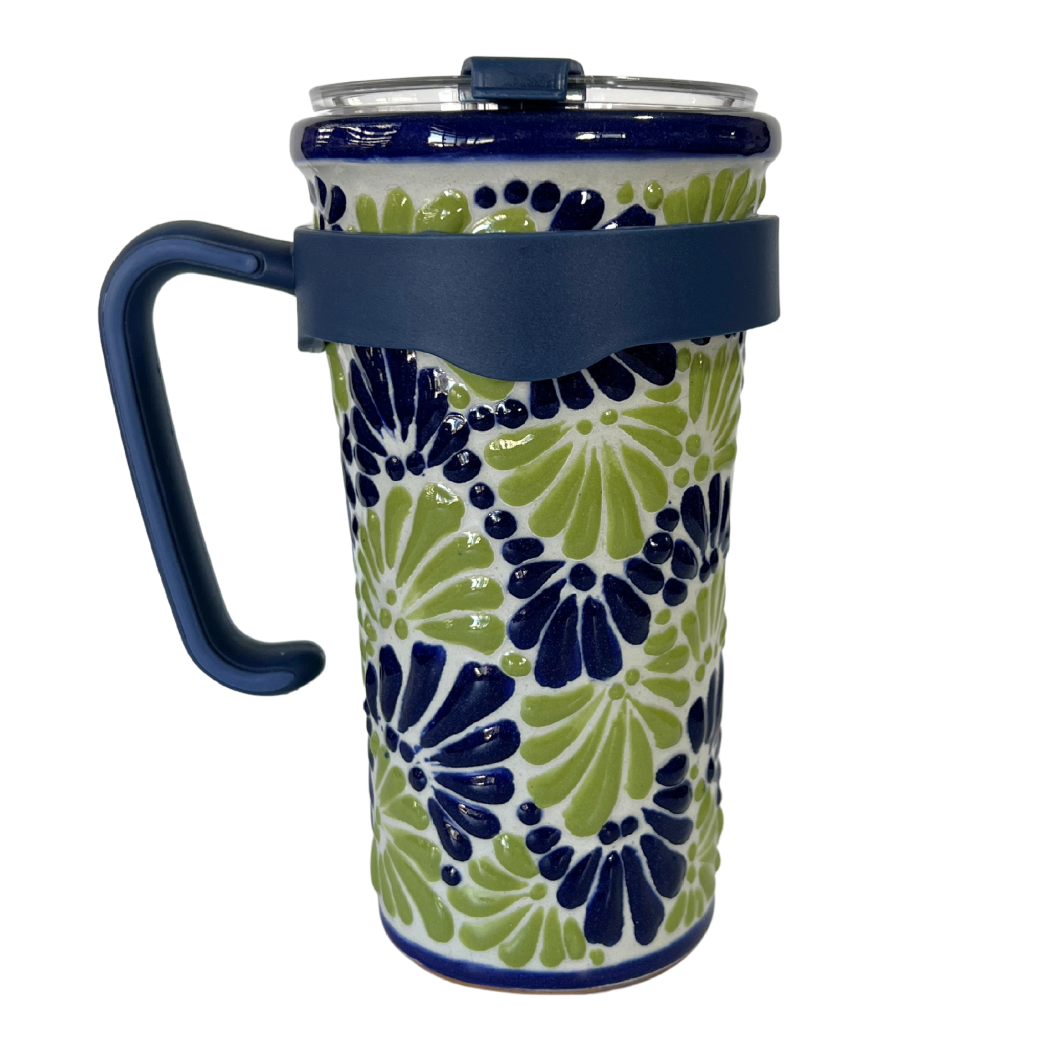 TERMO PRO FONDO TRADICIONAL MIK COMBINACION AZUL COBALTO Y VERDE LIMON