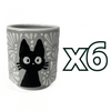 TAZA RECTA ESTANDAR FONDO TRADICIONAL MIK NEGRO GATO NEGRO
