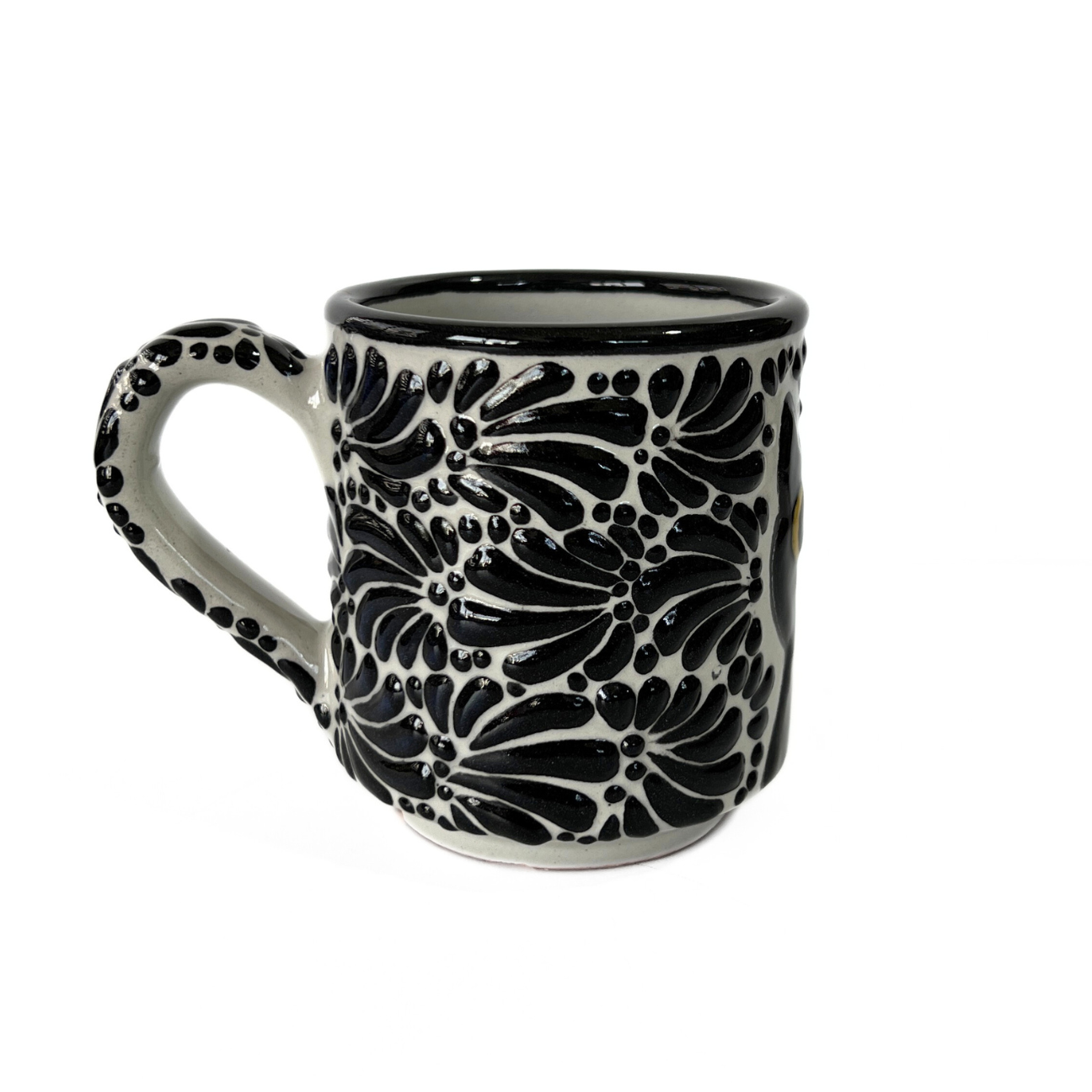 TAZA RECTA ESTANDAR FONDO TRADICIONAL MIK NEGRO GATO NEGRO CON OJOS AMARILLOS