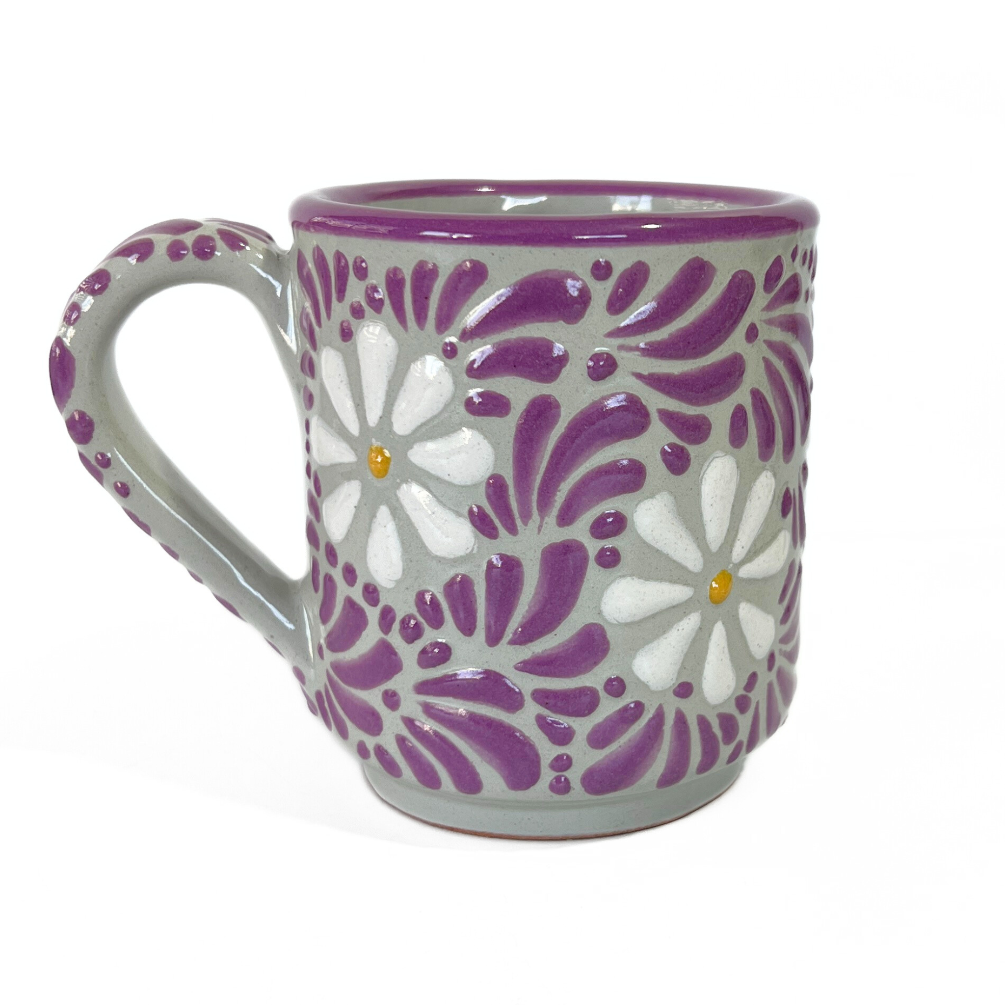 TAZA RECTA ESTANDAR FONDO TRADICIONAL MIK MORADO MARGARITAS