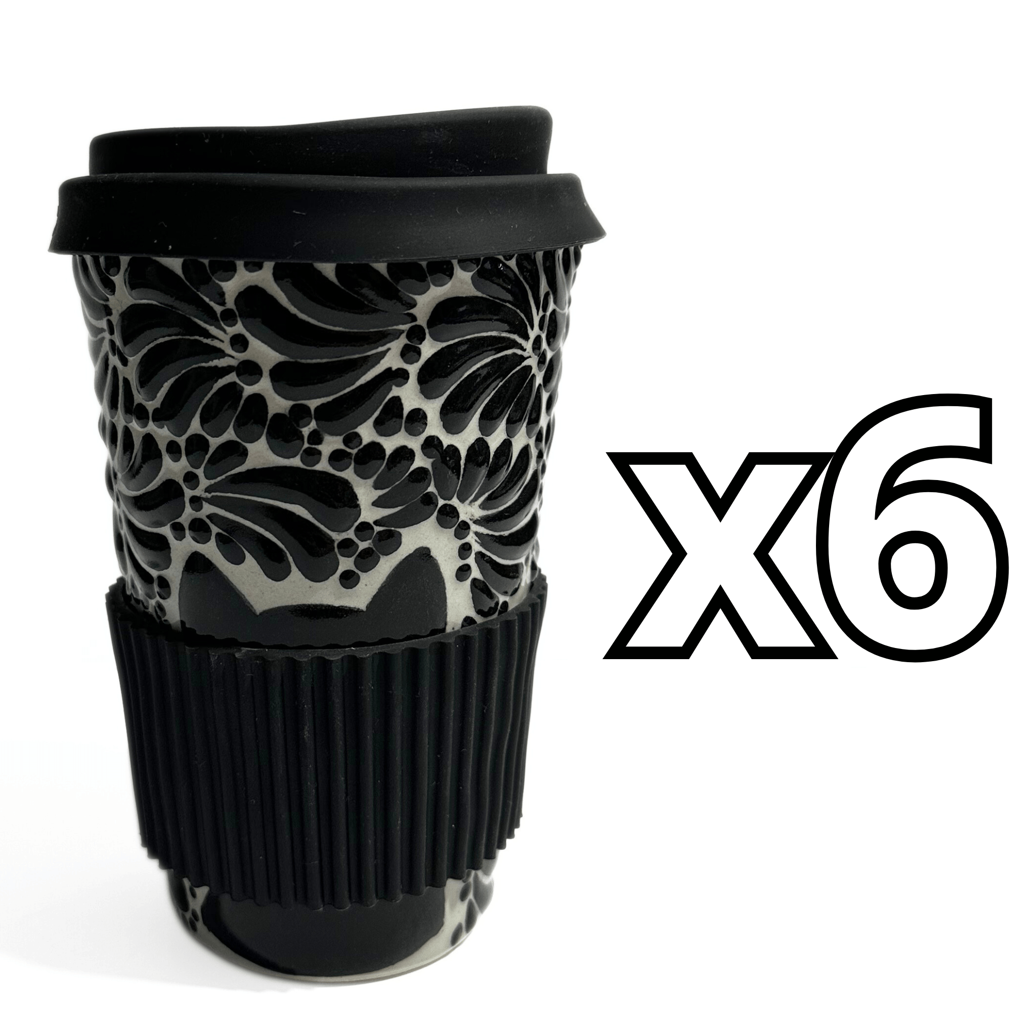 TERMO 15 CM SIN ASA FONDO TRADICIONAL MIK NEGRO GATO NEGRO CON OJOS AMARILLOS
