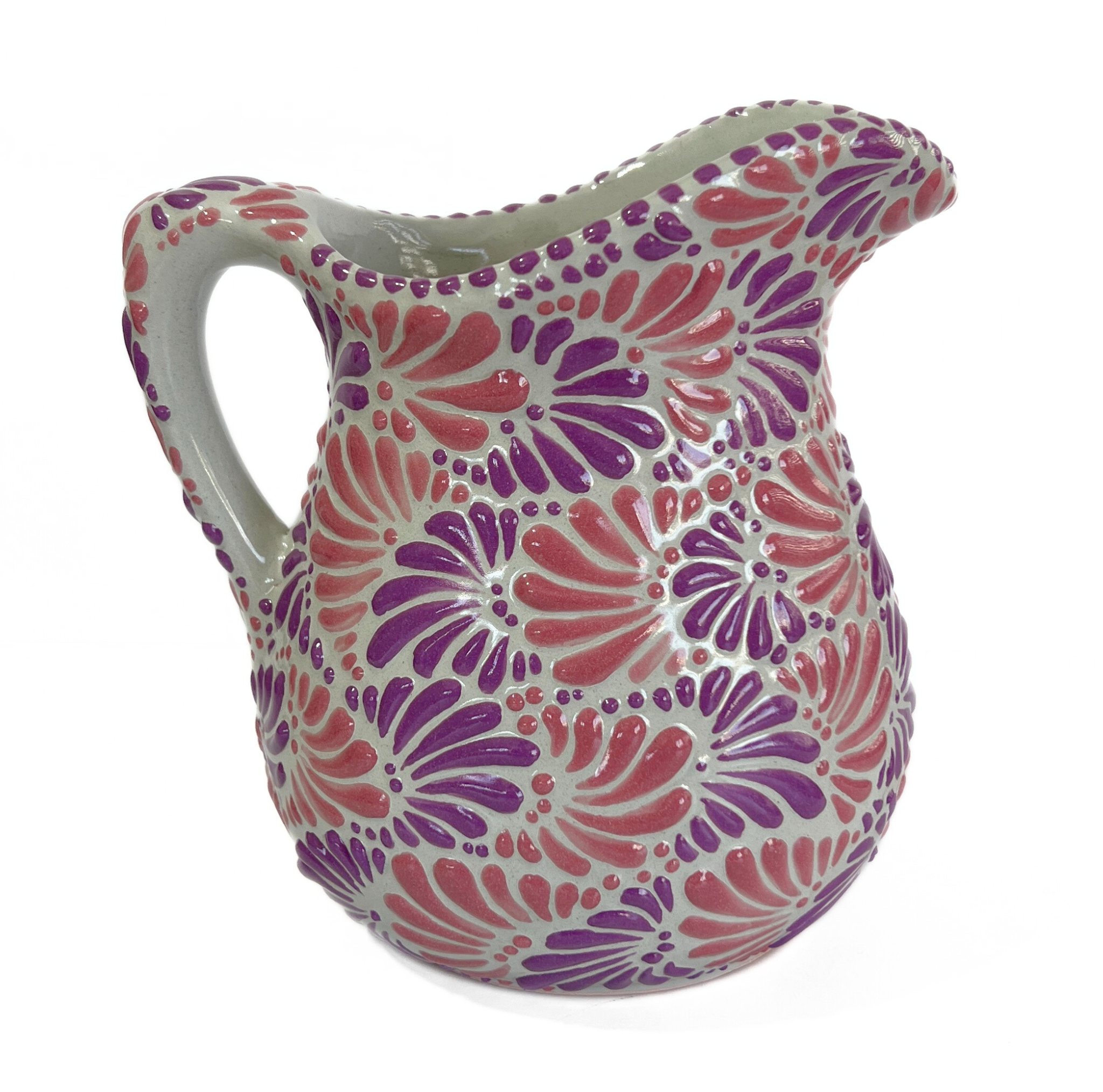 JARRA CHICA CURVA FONDO TRADICIONAL MIK COMBINACION ROSA Y MORADO