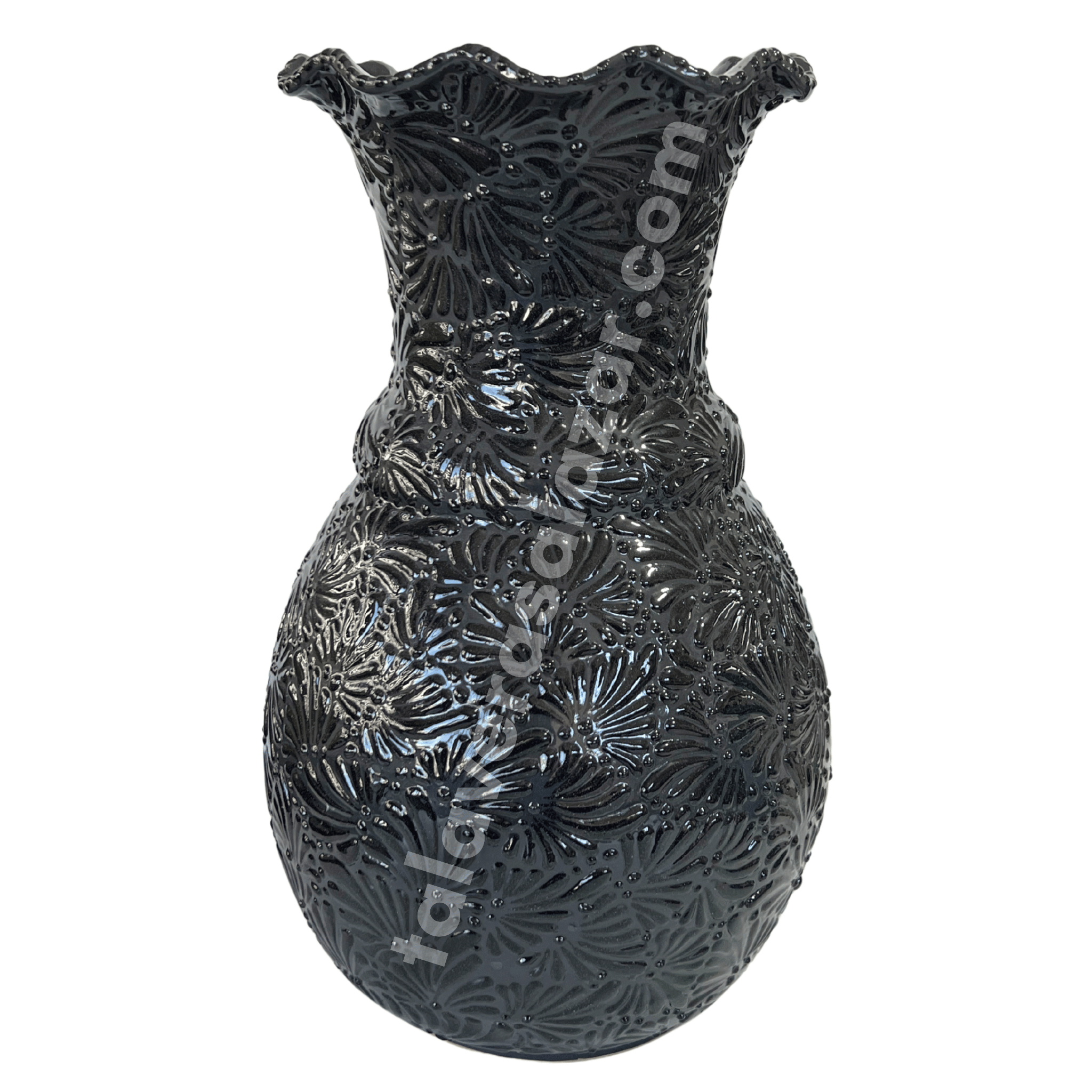 FLORERO ONDAS 35 CM MIK SUPER BLACK