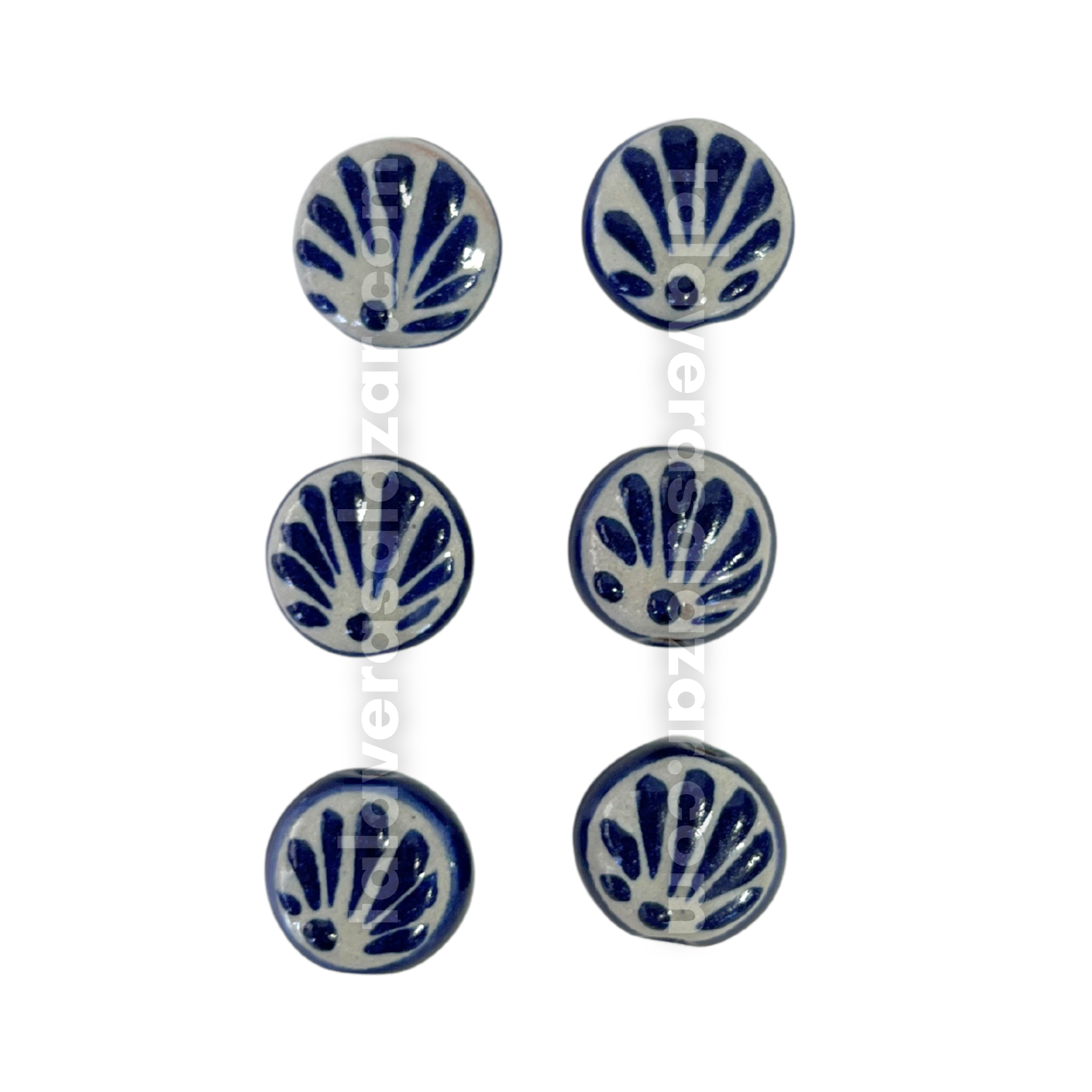 CIRCULO 1.7 FONDO TRADICIONAL DECORADO AZUL COBALTO