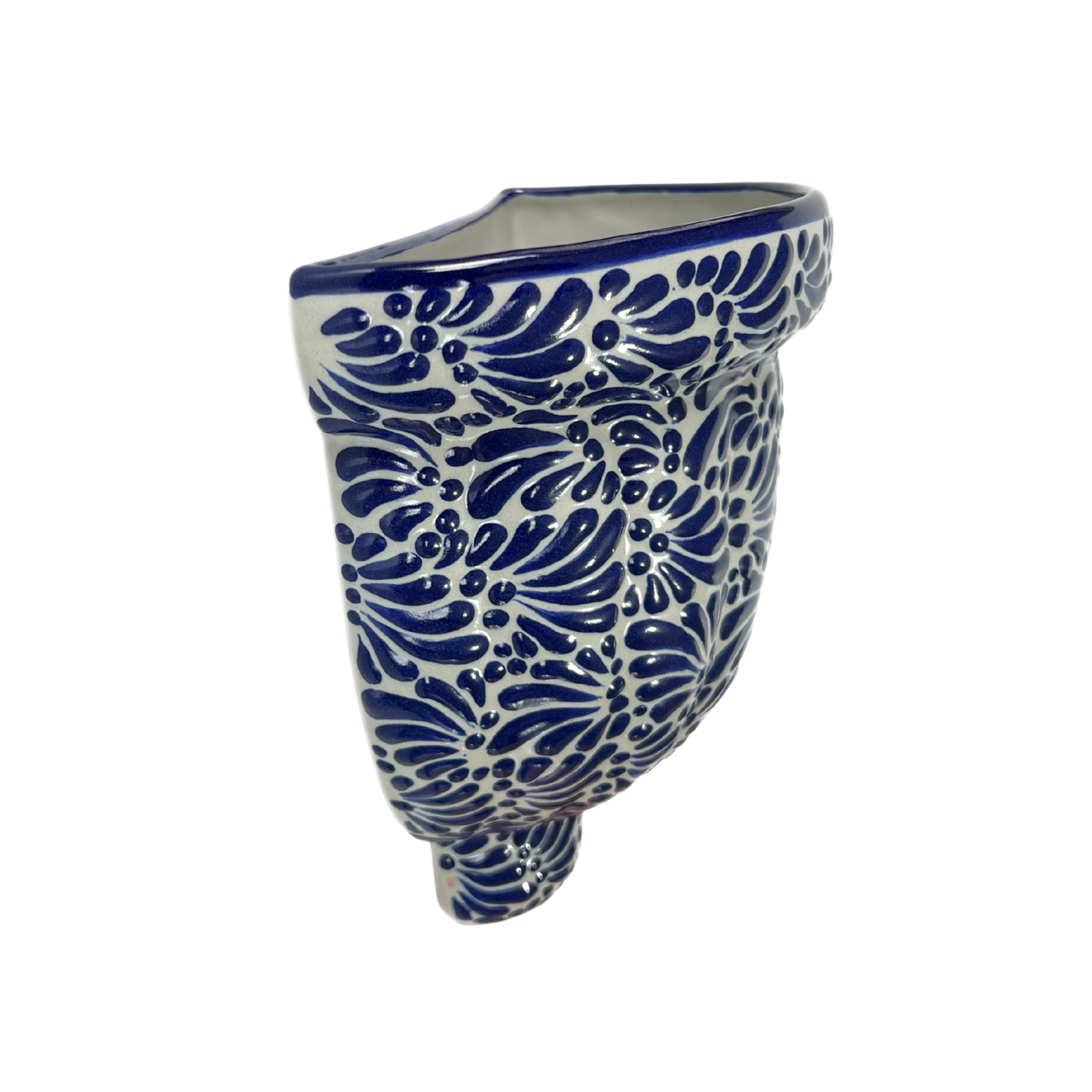 MACETA DE PARED GAJOS MEDIANA FONDO TRADICIONAL MIK AZUL COBALTO