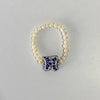 PULSERA INCIAL LETRA H AZUL COBALTO