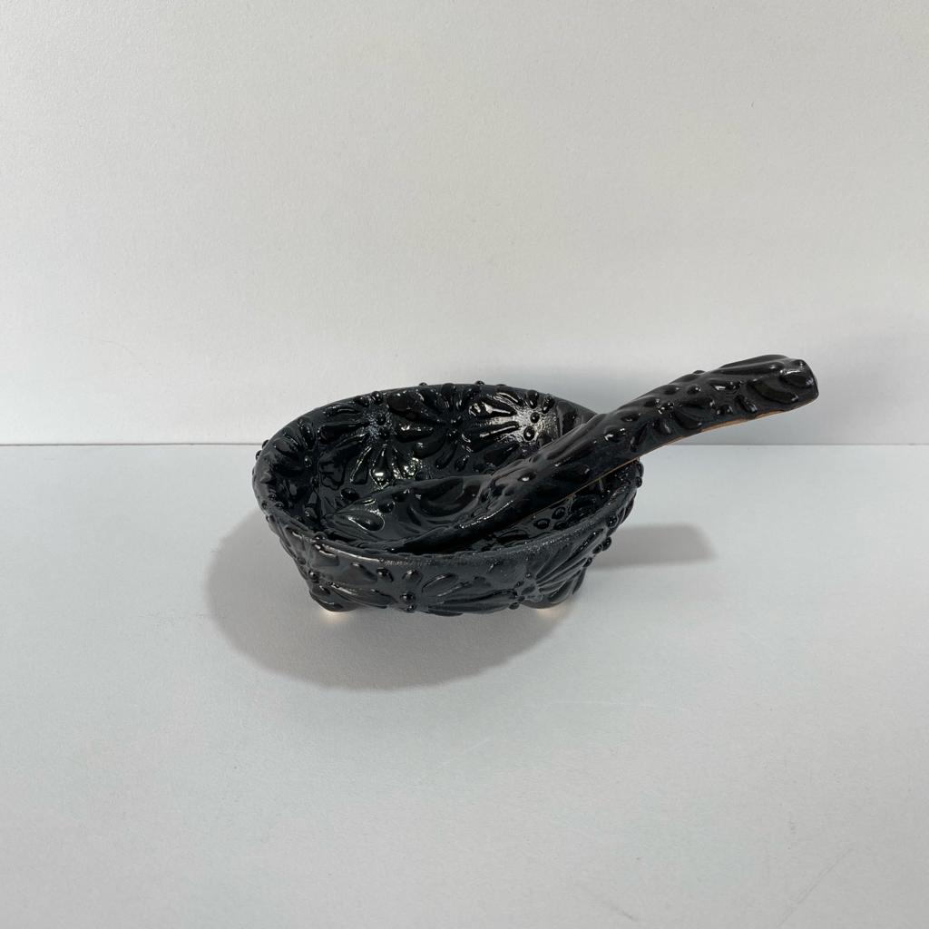 SALSERA TIPO MOLCAJETE SUPER BLACK