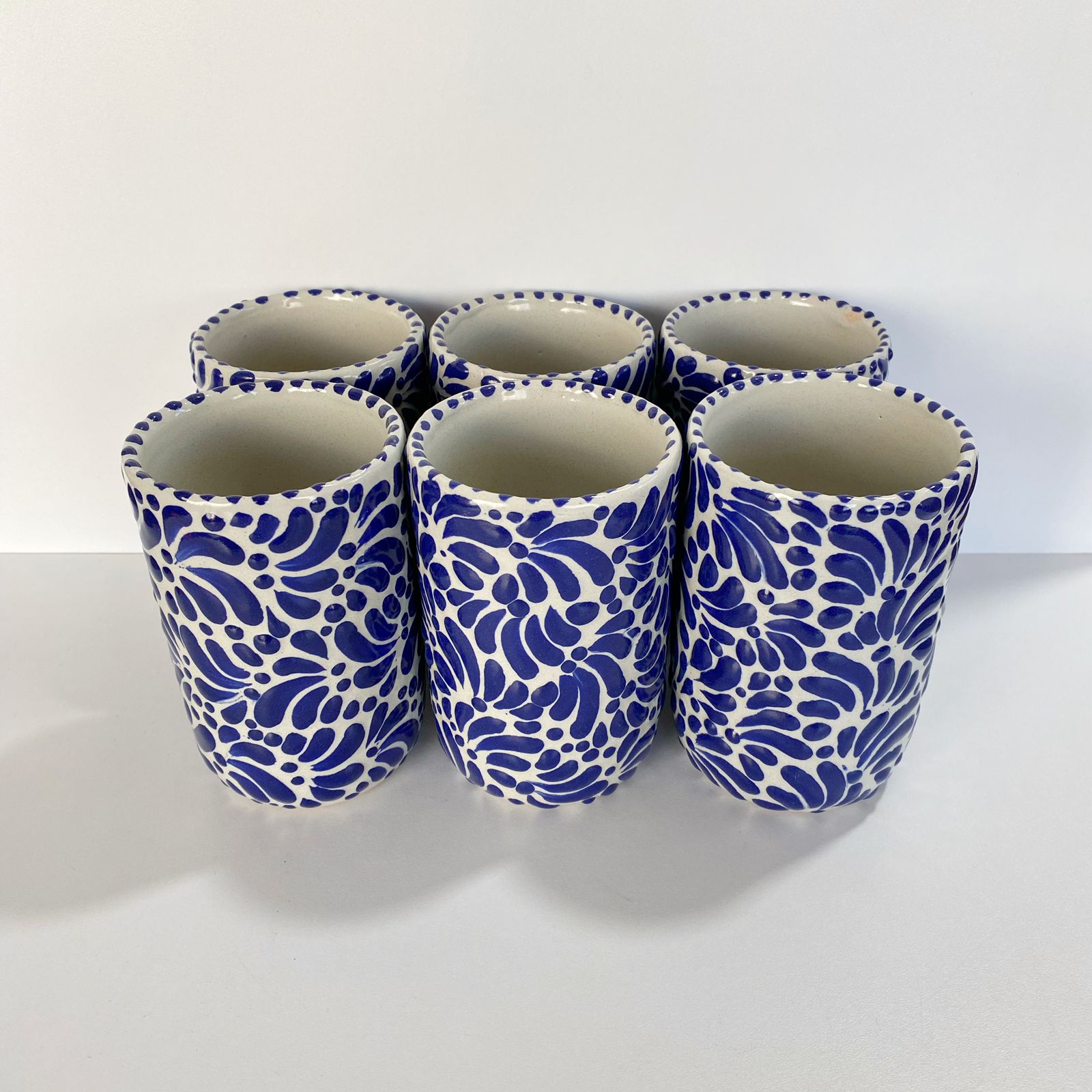 JUEGO DE JARRA CON 6 VASOS FONDO TRADICIONAL MIK AZUL COBALTO