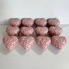 PAQUETE ALHAJERO CHICO FORMA DE CORAZON FONDO BLANCO MIK ROSA PAQUETE NO INCLUYE PERSONALIZADO