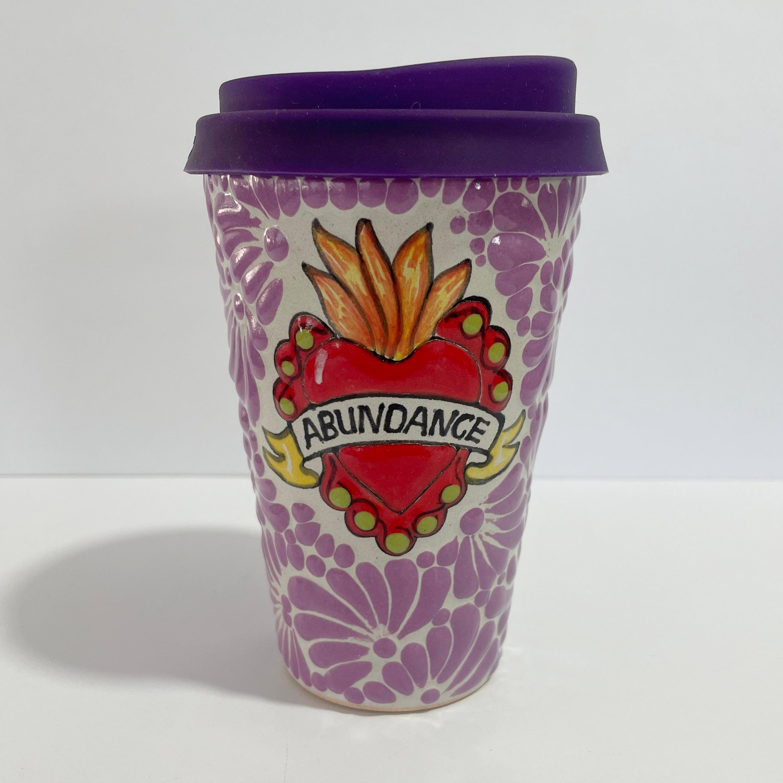 TERMO 15 CM SAGRADO CORAZON ABUNDANCIA MIK MORADO