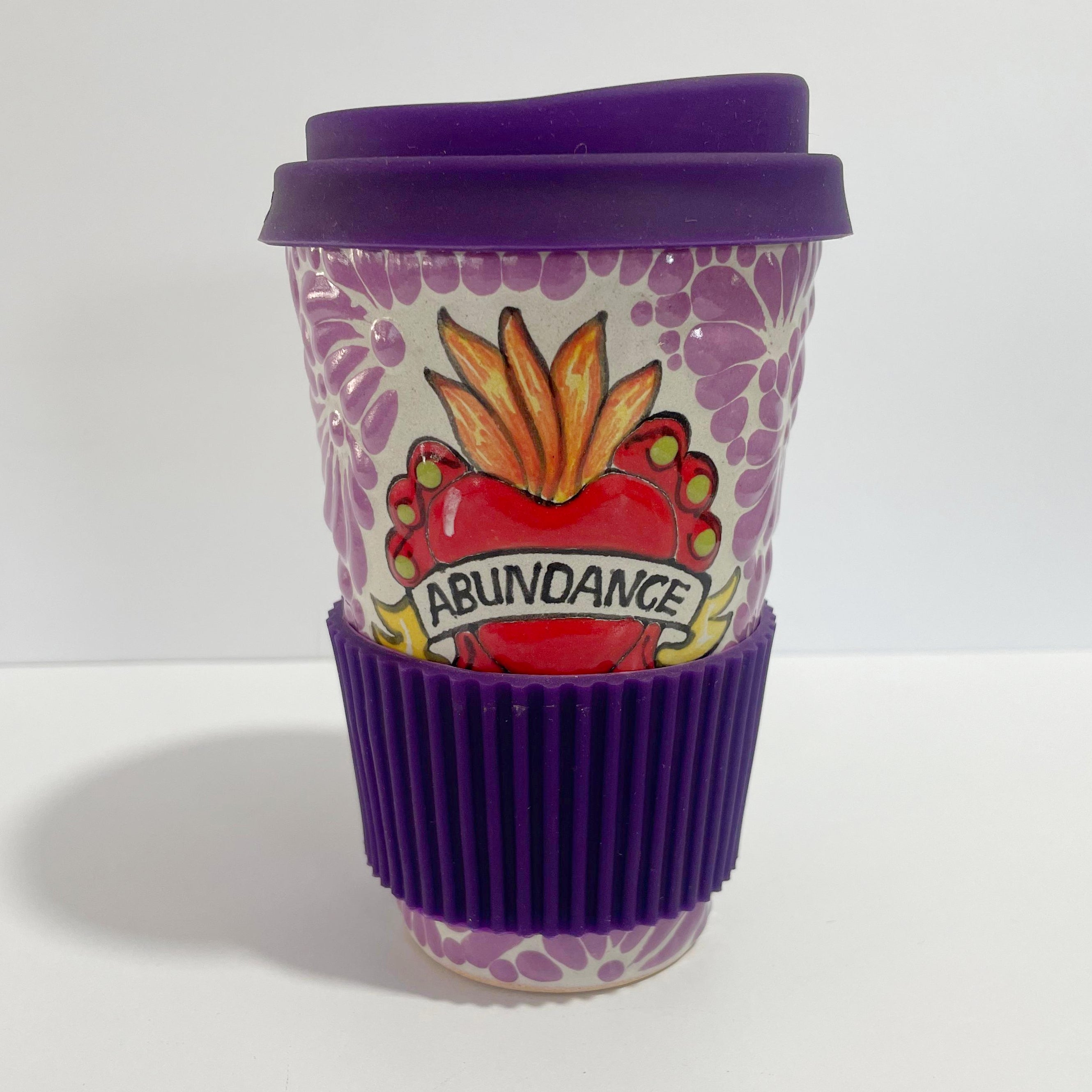 TERMO 15 CM SAGRADO CORAZON ABUNDANCIA MIK MORADO