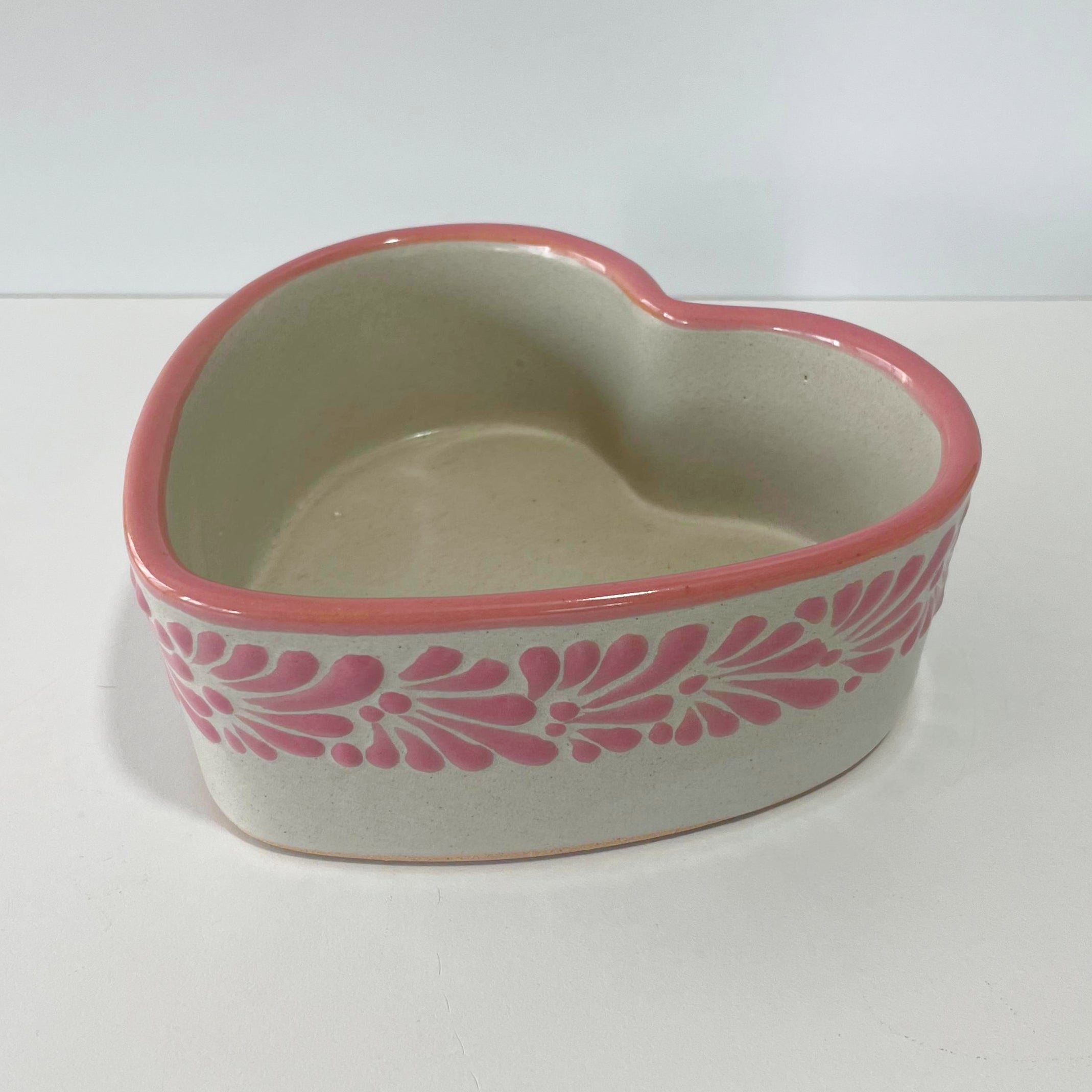 TAZON FORMA DE CORAZON 14.5 CM FONDO TRADICIONAL CENEFA MIK ROSA